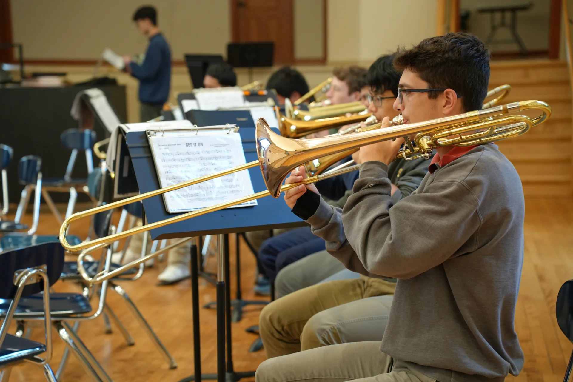 student band brass section